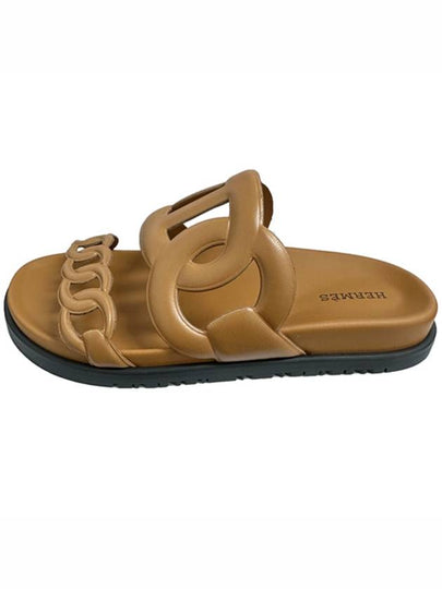 Extra Leather Sandals Brown - HERMES - BALAAN 2