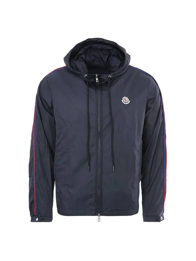 Men's Hattab Hooded Jacket Navy - MONCLER - BALAAN 1