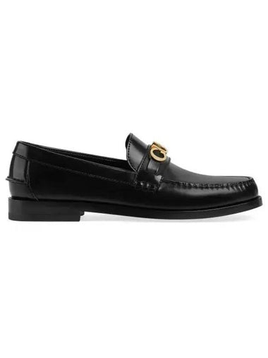 Metal Logo Loafers Black - GUCCI - BALAAN 1