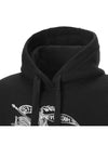 Embroidered Logo Hoodie Black - BURBERRY - BALAAN 5