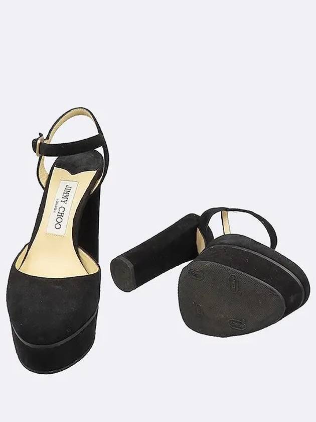 Maple 125 Black Suede Pumps Women s Shoes 230MM - JIMMY CHOO - BALAAN 3