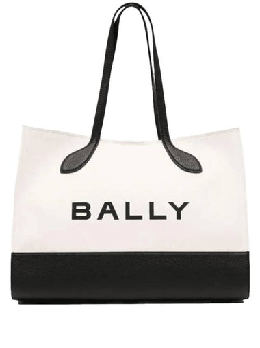 Bar Keep-On Cotton Tote Bag White - BALLY - BALAAN 1