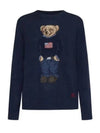 Bear Crew Neck Knit Top Navy - POLO RALPH LAUREN - BALAAN 2