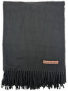 Canada muffler wide black CA0209 - ACNE STUDIOS - BALAAN 2