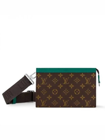 Gaston Wearable Wallet Cross Bag Green Brown - LOUIS VUITTON - BALAAN 2