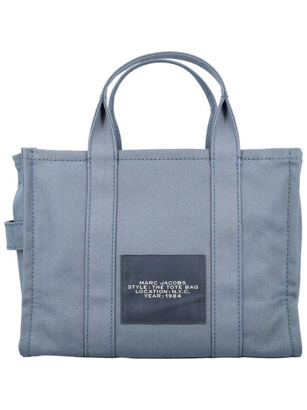 Logo Medium Canvas Tote Bag Blue - MARC JACOBS - BALAAN 5