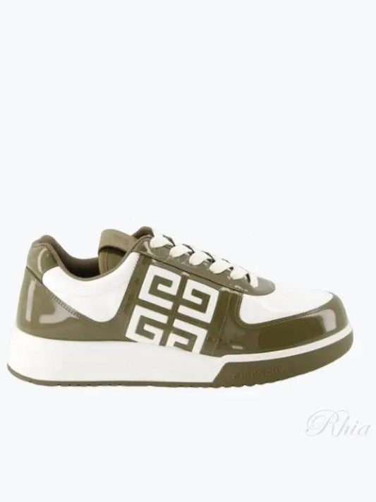 G4 Patent Leather Low Top Sneakers Green - GIVENCHY - BALAAN 2