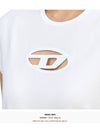 T Angie Peekaboo Logo Short Sleeve T-Shirt White - DIESEL - BALAAN 9