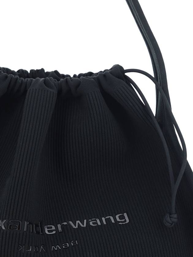 Ryan Rib Knit Large Tote Bag Black - ALEXANDER WANG - BALAAN 6