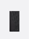 Long Wallet Saddle Vertical Grain Oblique Jacquard Black - DIOR - BALAAN 1