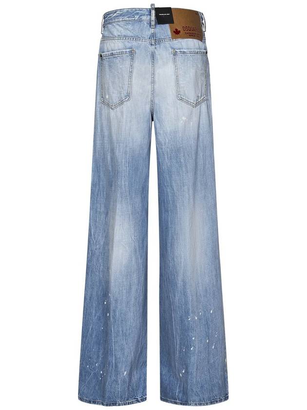 24FW Denim Straight Pants S75LB0951 S30309 470 BLUE - DSQUARED2 - BALAAN 3