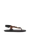 Cord Strap Leather Sandals Brown - MIU MIU - BALAAN 2