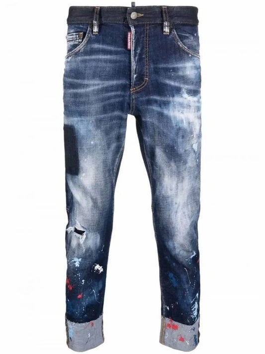 S71LB1012 S30664 470 Painting Pants - DSQUARED2 - BALAAN 1