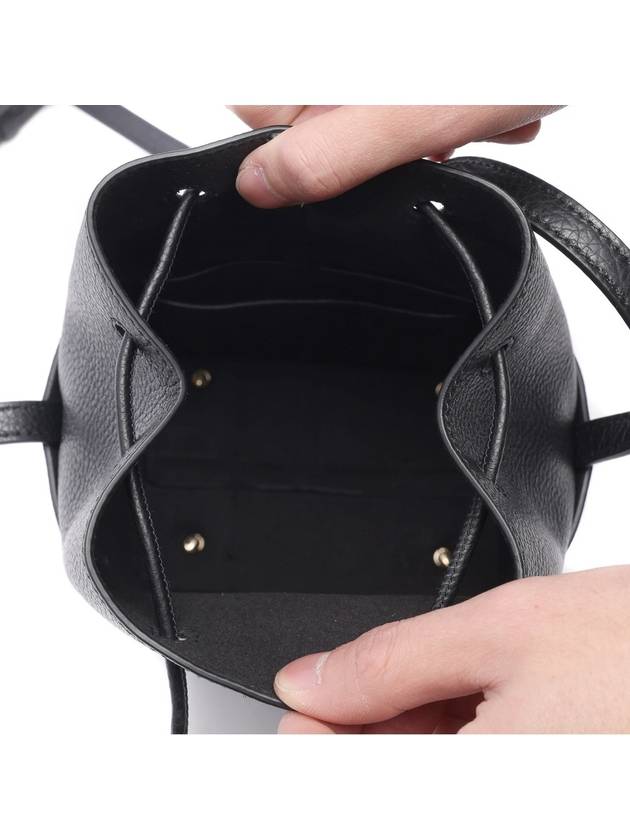 Gancini Mini Bucket Bag Black - SALVATORE FERRAGAMO - BALAAN 7