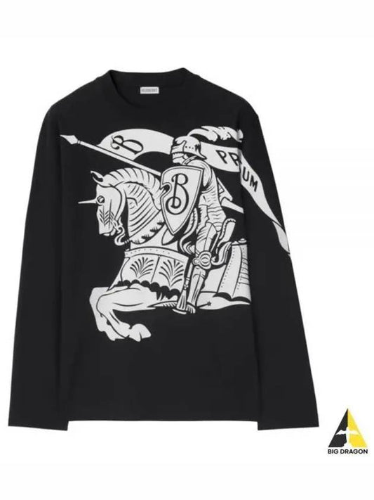 EKD Long Sleeve T-Shirt Black - BURBERRY - BALAAN 2