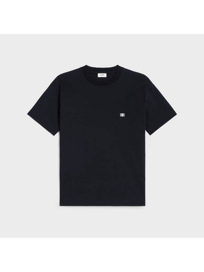 Triomphe Loose Logo Short Sleeve T-Shirt Black - CELINE - BALAAN 2