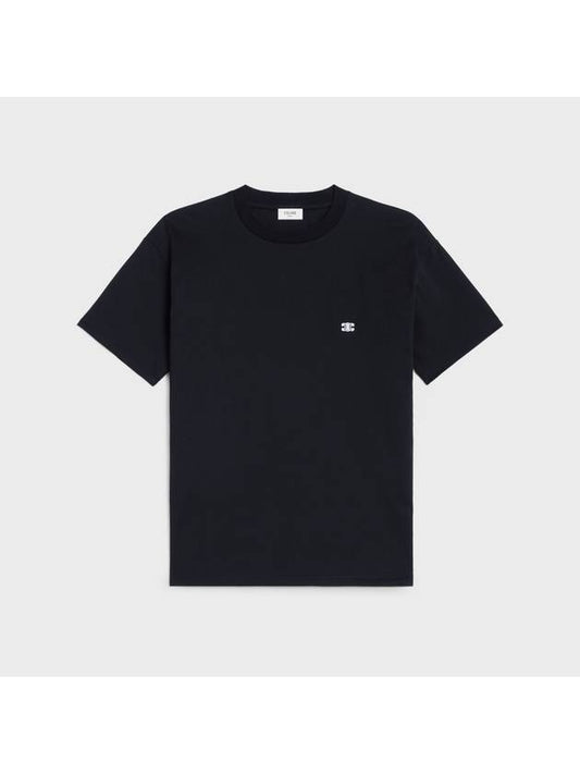 Triomphe Loose Logo Short Sleeve T-Shirt Black - CELINE - BALAAN 2