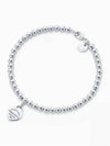 Heart Tag Bead Bracelet Blue Silver - TIFFANY & CO. - BALAAN 3