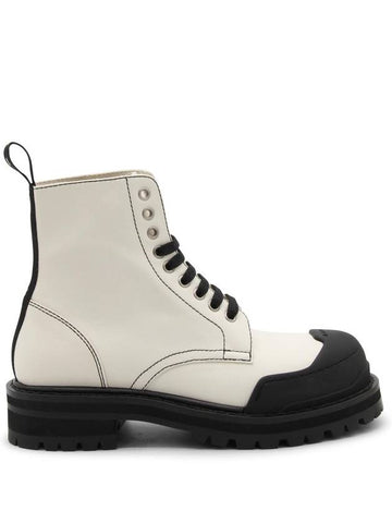 White Leather DADA Army Combat Boots TCMS009803P508800W03 B0560956695 - MARNI - BALAAN 1