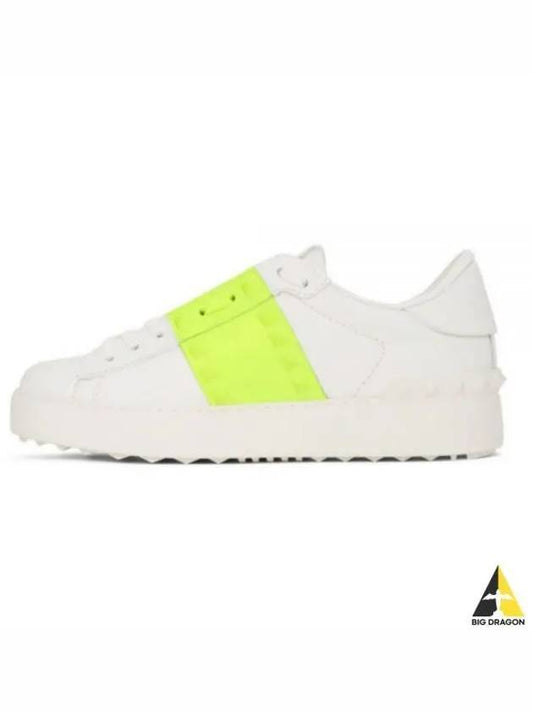 Untitled Low Top SneakersWhite Green - VALENTINO - BALAAN 2