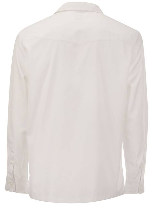 Long Sleeve Shirt MW6040667 C001 WHITE - BRUNELLO CUCINELLI - BALAAN 3