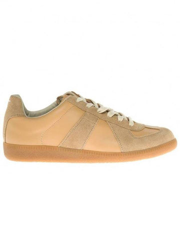 Replica Calfskin Low Top Sneakers Beige - MAISON MARGIELA - BALAAN 1