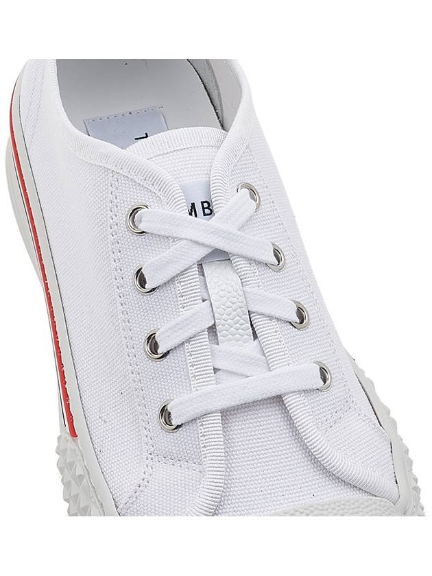 Canvas College Low Top Sneakers White - THOM BROWNE - BALAAN 9