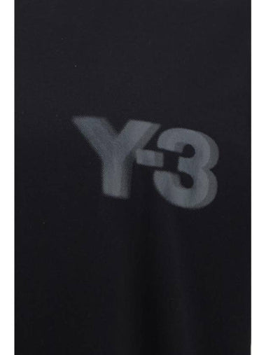 Logo Print Short Sleeve T-Shirt Black - Y-3 - BALAAN 1