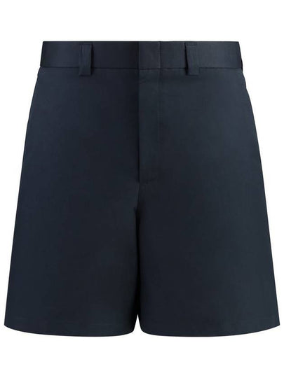 Double Cotton Shorts Dark Blue - GUCCI - BALAAN 2