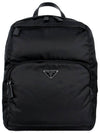 Triangle Logo Re-Nylon Backpack Black - PRADA - BALAAN 3