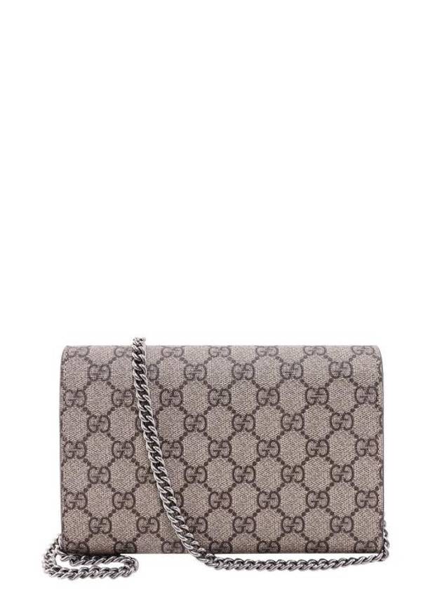 Dionysus GG Chain Shoulder Bag Beige Ebony - GUCCI - BALAAN 3