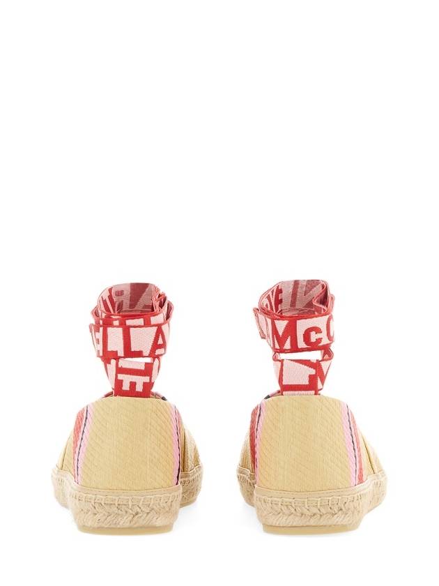 Gaia Striped Raffia Espadrille Natural - STELLA MCCARTNEY - BALAAN 4