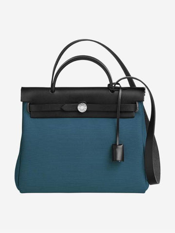 Herbag Zip 31 Tote Bag Blue - HERMES - BALAAN 1