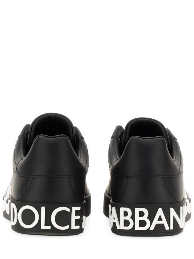 Saint Tropez Calfskin Sneakers Black - DOLCE&GABBANA - BALAAN 16