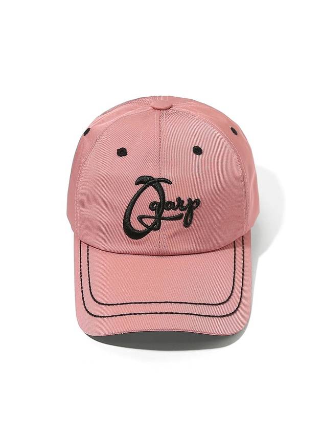 Drawing Simple Logo Stitch Ball Cap Pink - OGARP - BALAAN 1