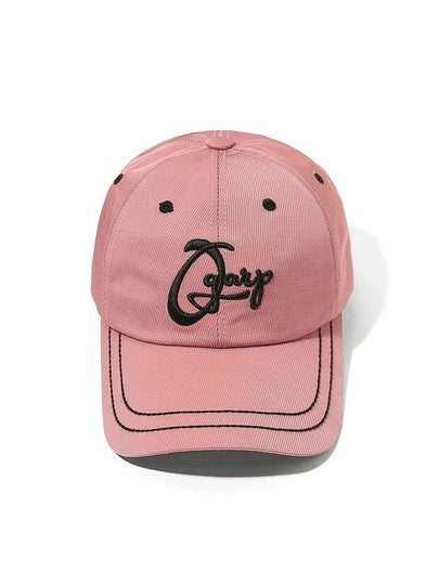 Drawing Simple Logo Stitch Ball Cap Pink - OGARP - BALAAN 2