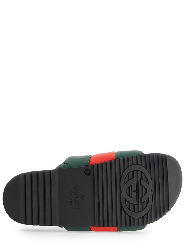 nylon padded web slippers black - GUCCI - BALAAN 6