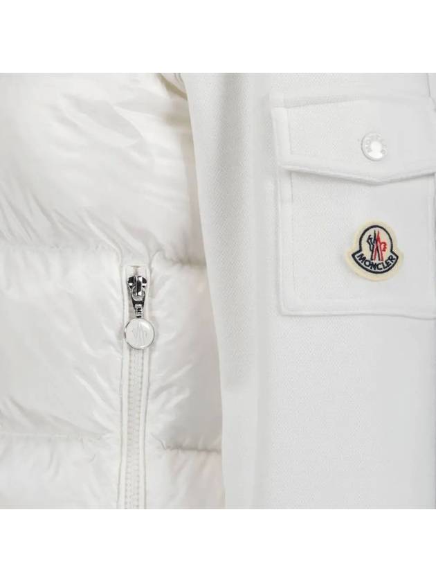 Logo Mix Padded Jacket White 8G000 01 899V9 033 - MONCLER - BALAAN 4