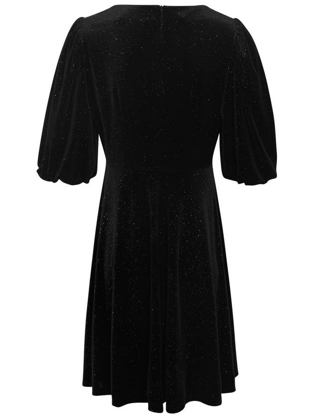 Velvet Wide sleeve Square neck Mini Dress - NARU KANG - BALAAN 3