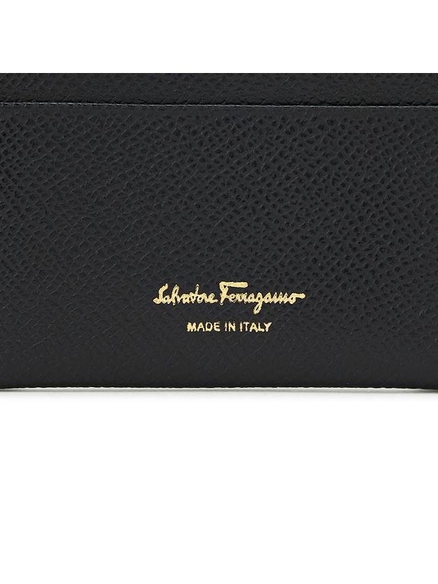 Gancini Card Wallet Black - SALVATORE FERRAGAMO - BALAAN 7