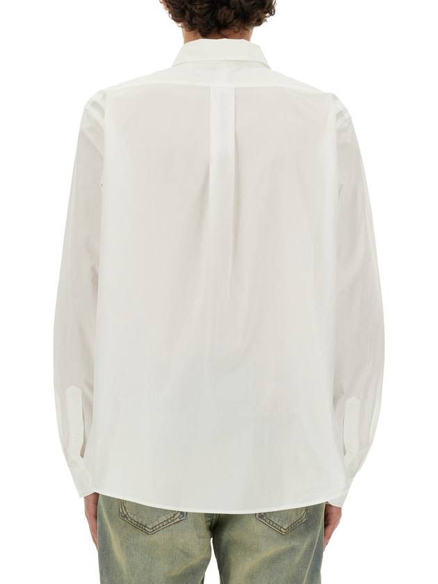 Boke Flower Casual Long Sleeve Shirt White - KENZO - BALAAN 4