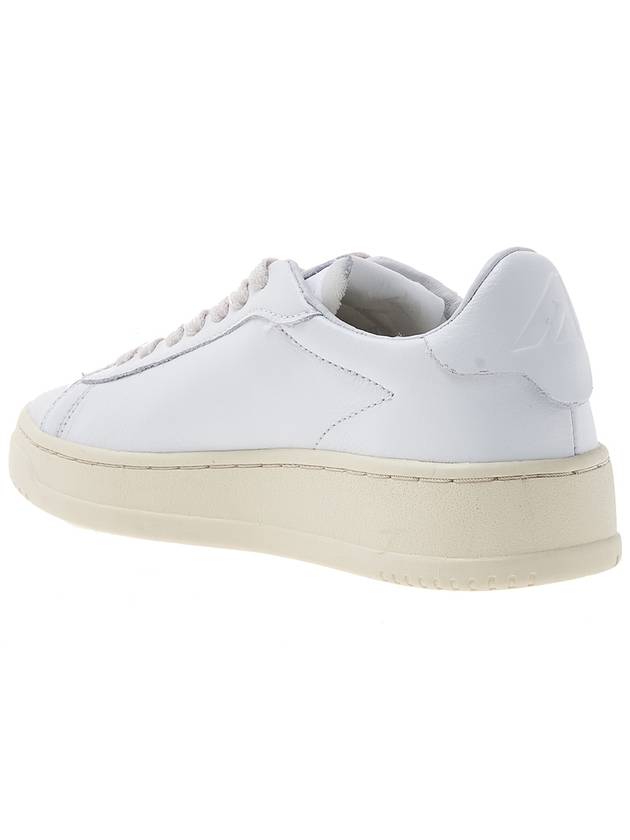 Dallas White Tab Leather Low Top Sneakers White - AUTRY - BALAAN 4