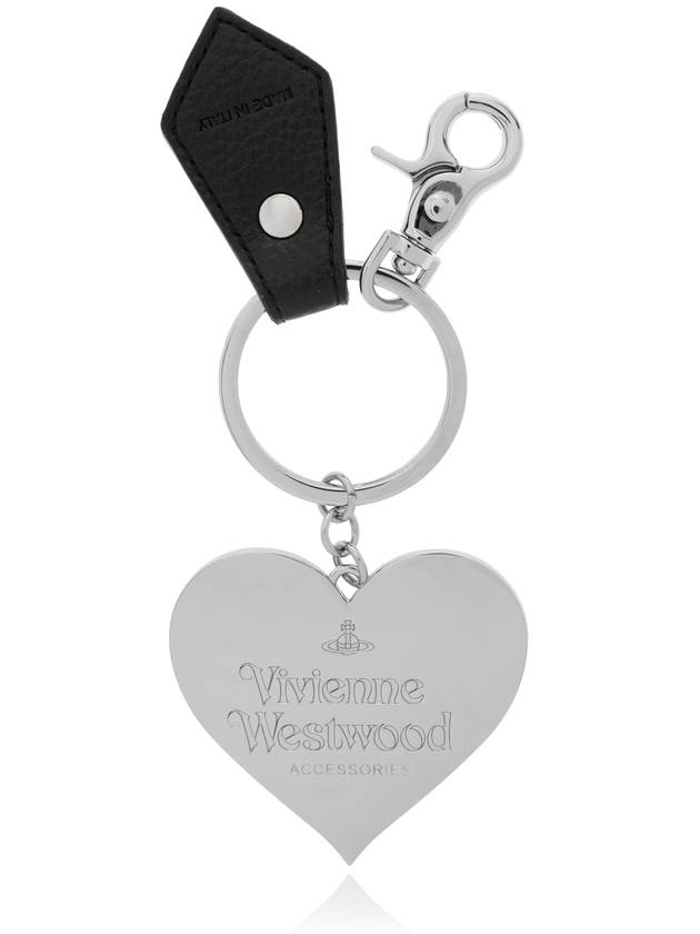 Vivienne Westwood Keychain Mirror Heart Orb, Women's, Black - VIVIENNE WESTWOOD - BALAAN 2