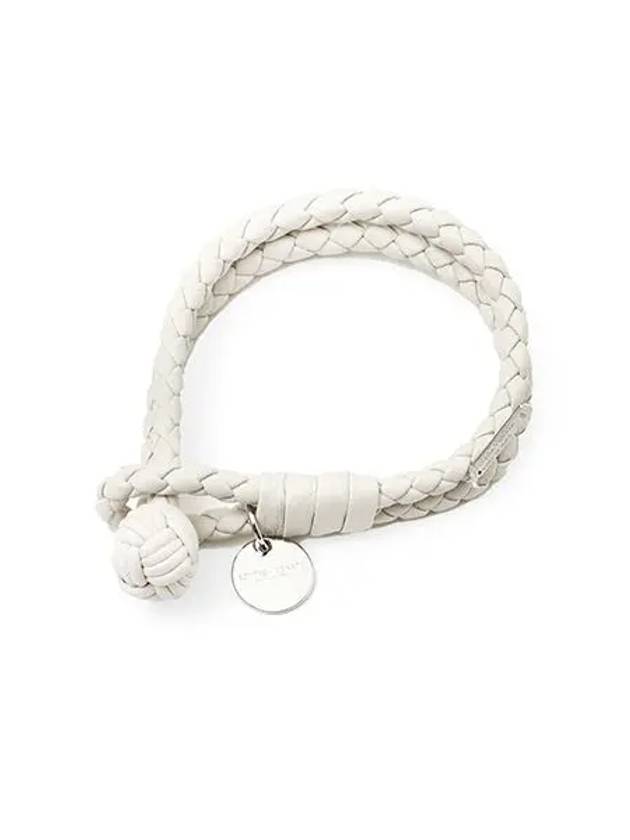 Intrecciato Double Weaving Bracelet White - BOTTEGA VENETA - BALAAN 2