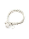 Intrecciato Double Weaving Bracelet White - BOTTEGA VENETA - BALAAN 6