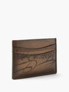 Bambou Scritto logo leather cardholder brown - BERLUTI - BALAAN 4