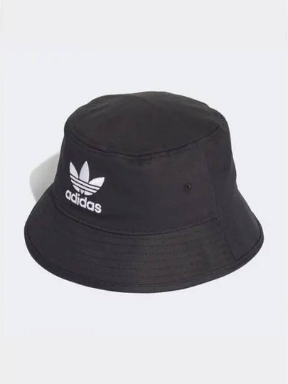 Trefoil Logo Bucket Hat Black - ADIDAS - BALAAN 2