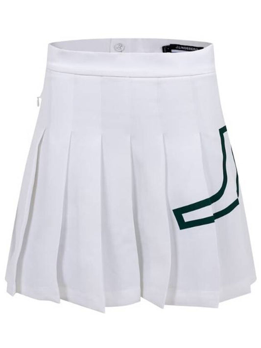 Women's Naomi Pleated Skirt White - J.LINDEBERG - BALAAN 2