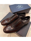 Men's Vintage Leather Brogues Brown - PRADA - BALAAN 2