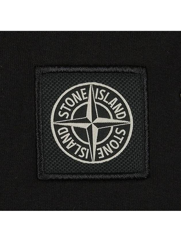 Cotton Jersey Long Sleeve T Shirt Black - STONE ISLAND - BALAAN 4